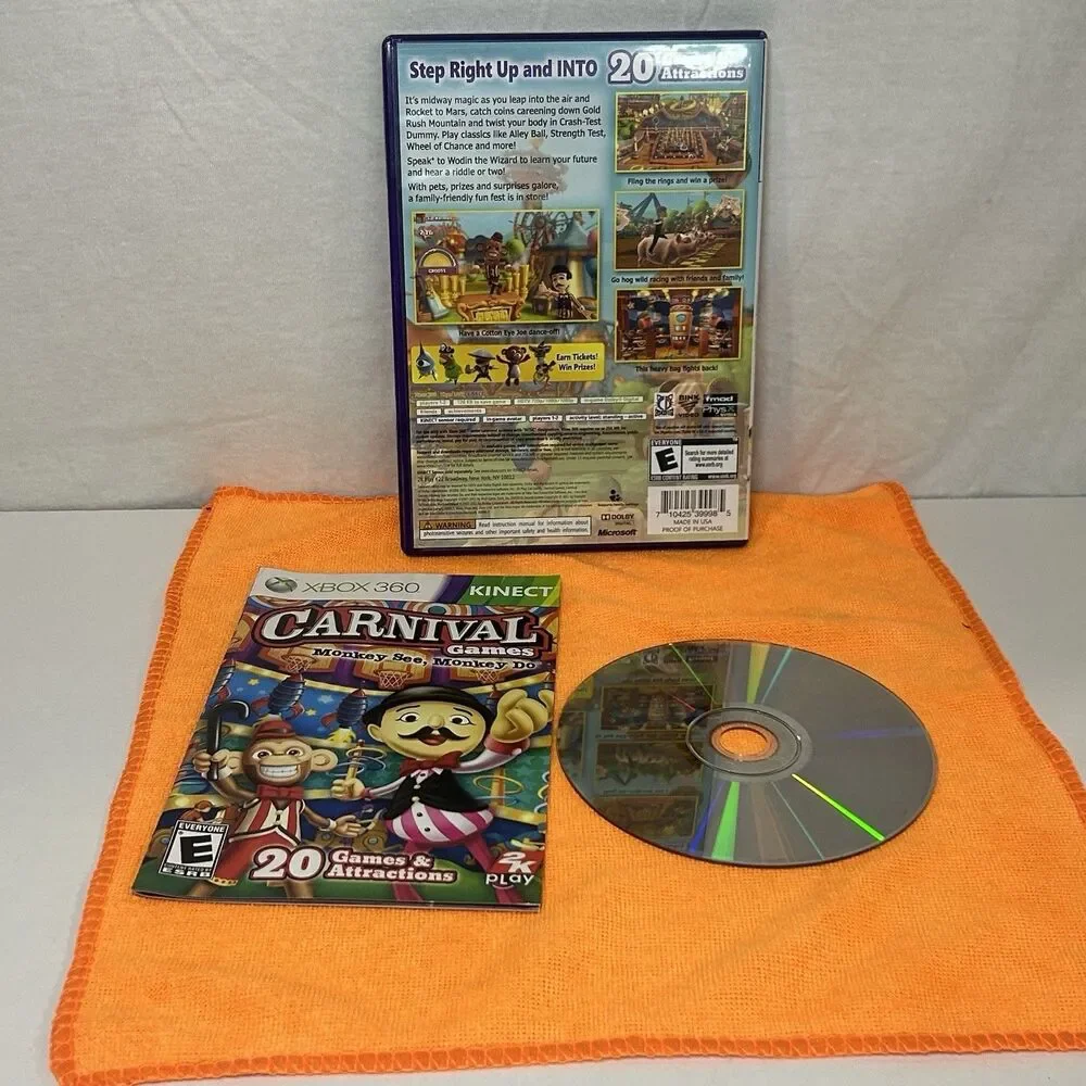 Carnival Games: Monkey See, Monkey Do (Microsoft Xbox 360)(COMPLETE)(TESTED)